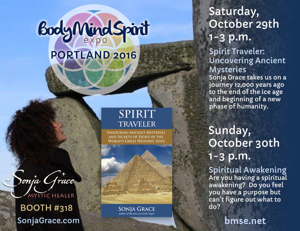 Sonja Grace at Body Mind Spirit Expo in Portland OR October 29-30
